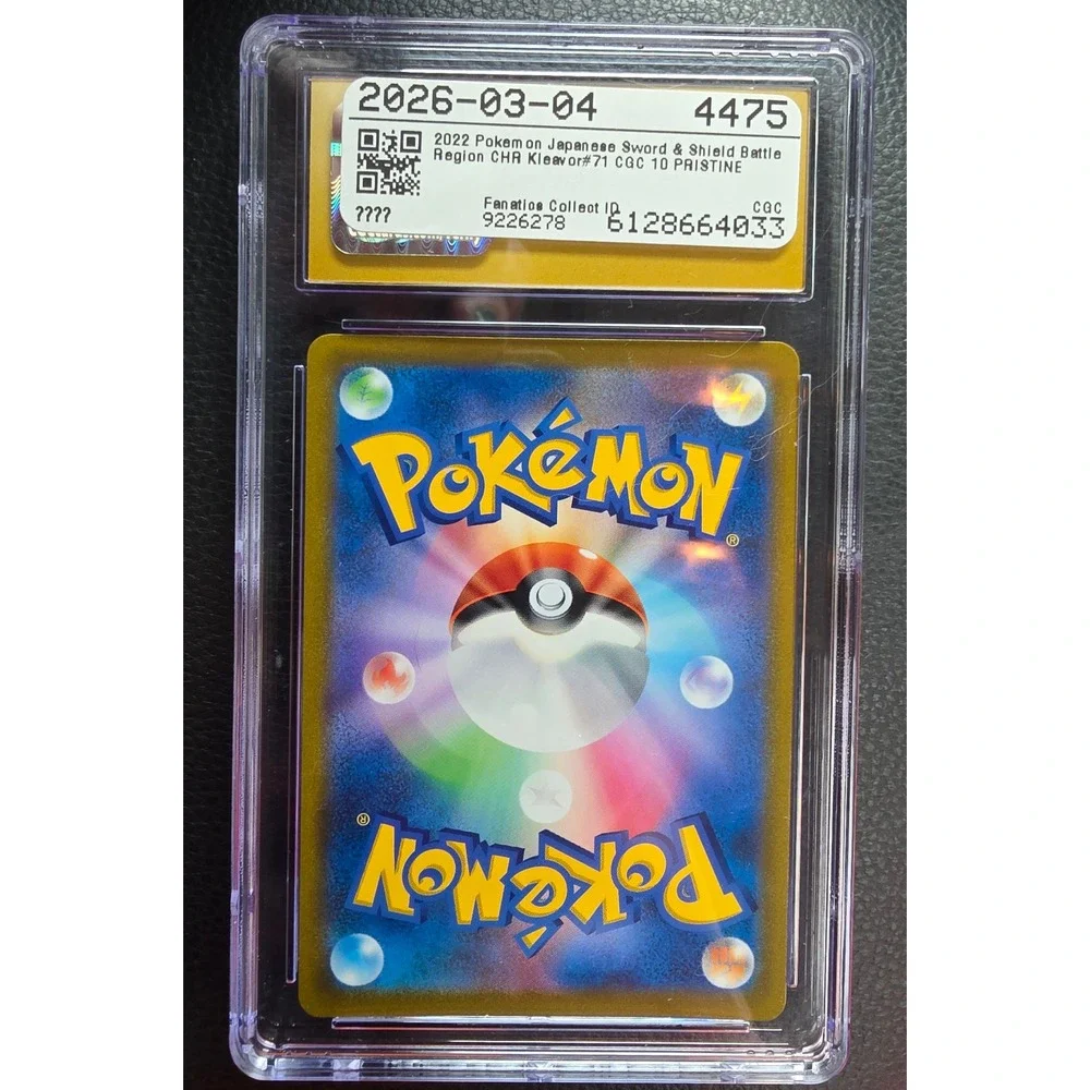 Pokemon Trading Card Standard Kleavor Japanese Pristine 10 071/067 CGC
